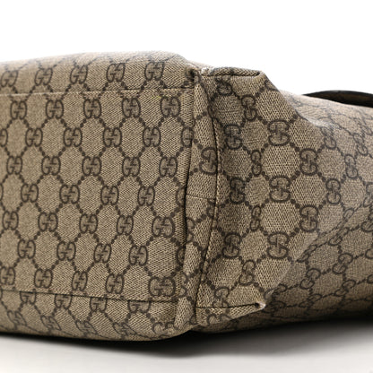 Gucci GG Plus Monogram Messenger Diaper Bag Dark Brown 10 of 14