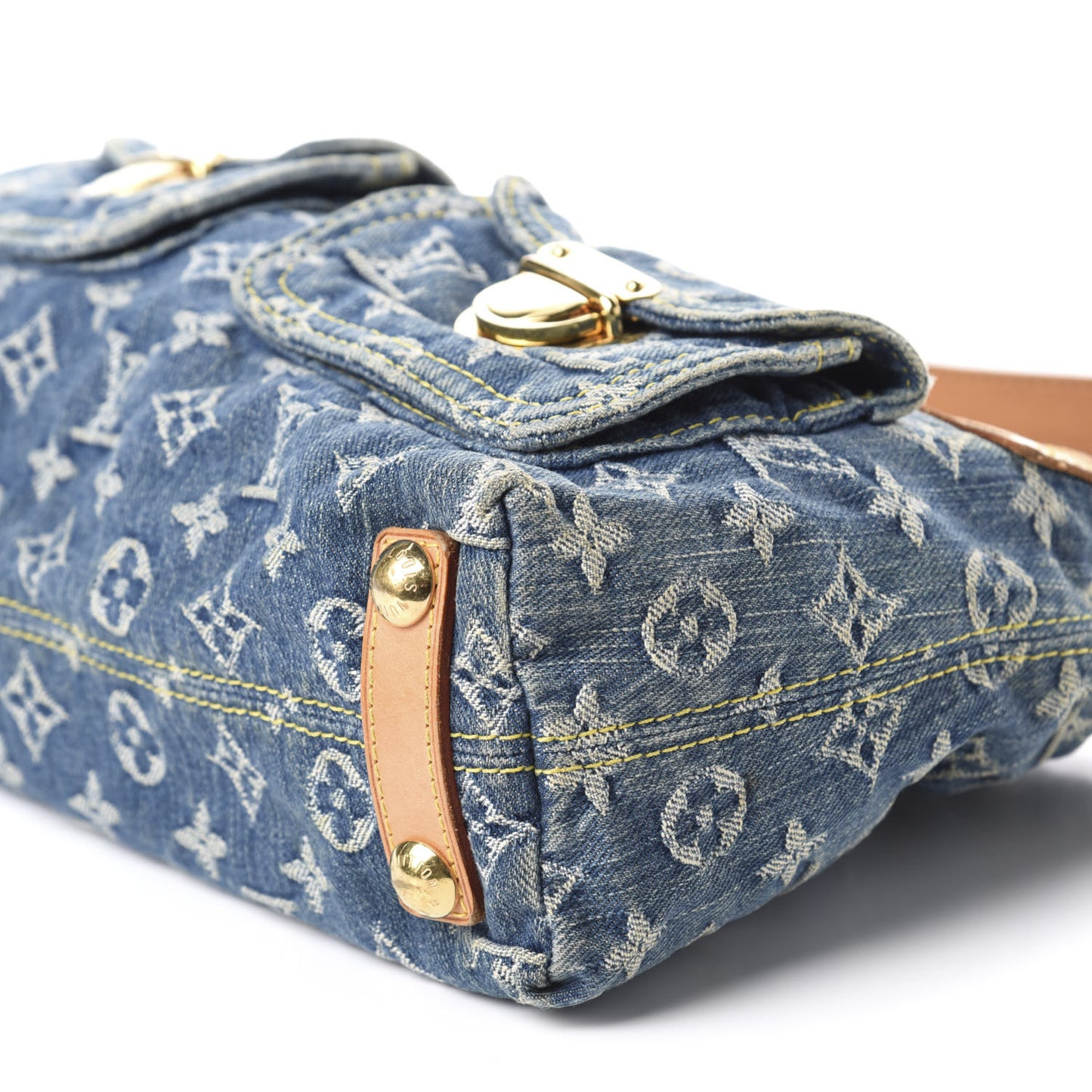 Monogram Denim Baggy PM Blue