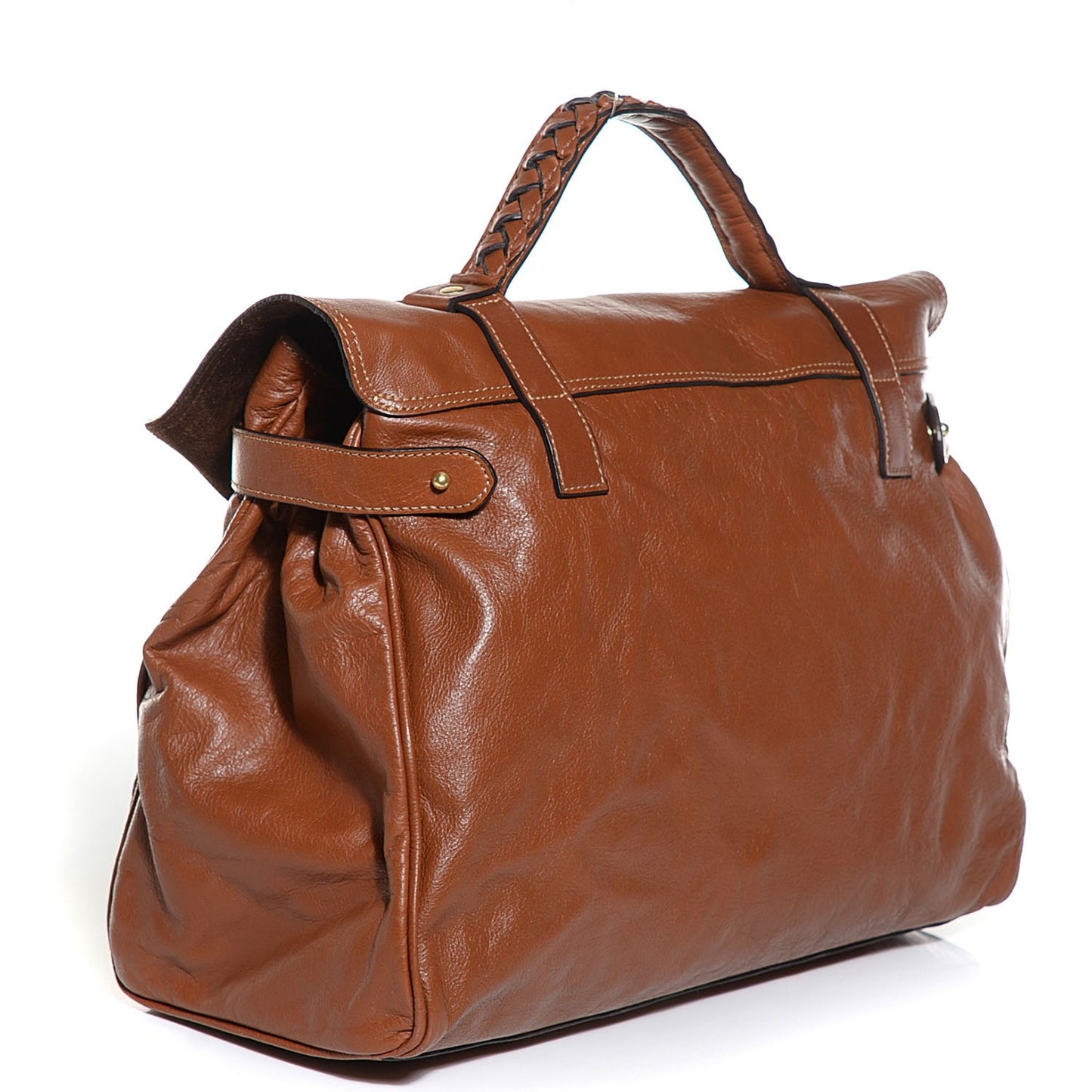 Soft Buffalo Leather Oversized Alexa Oak