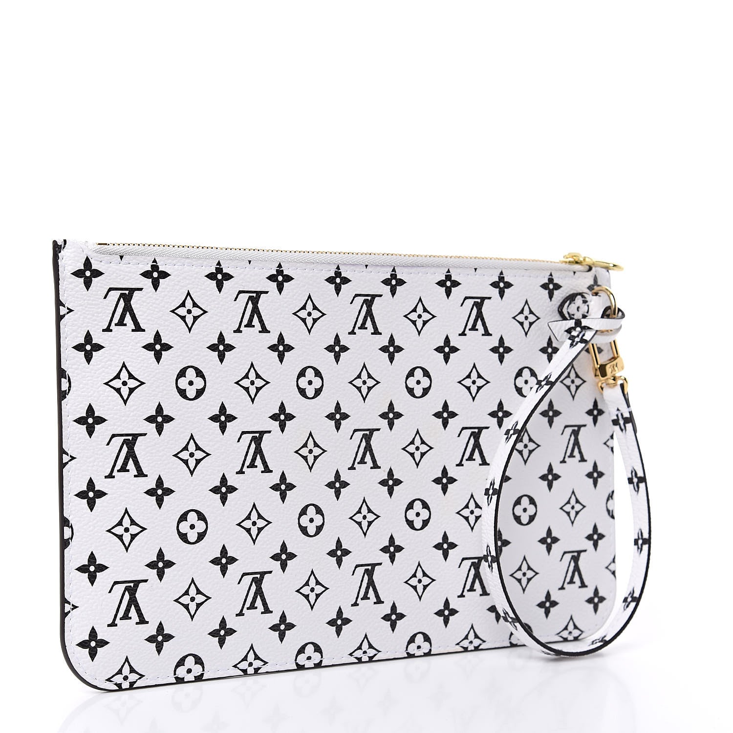 Louis Vuitton Monogram Giant Neverfull MM GM Pochette White 3 of 7