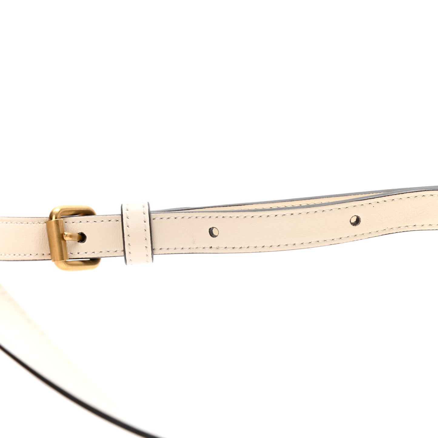 Calfskin Matelasse Mini GG Marmont Round Backpack White