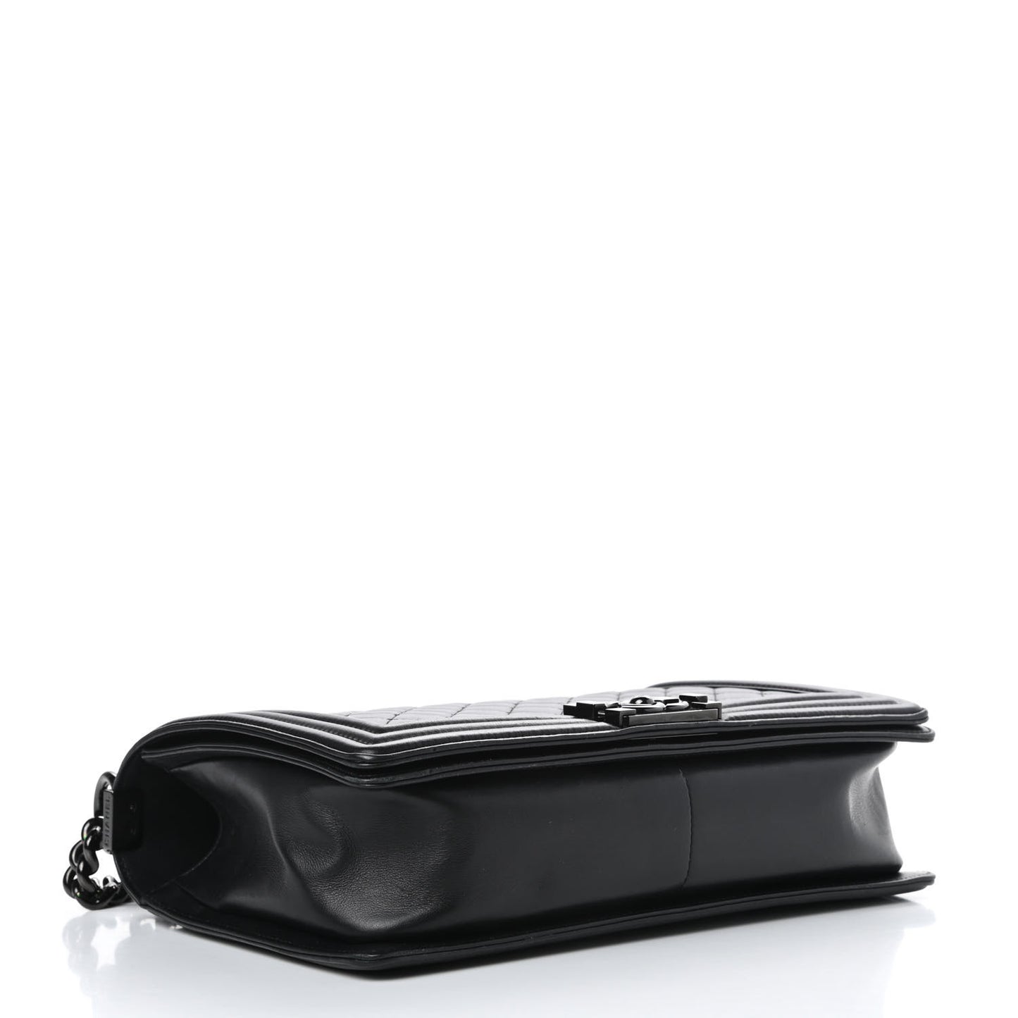 Calfskin Quilted New Medium Boy Flap So Black