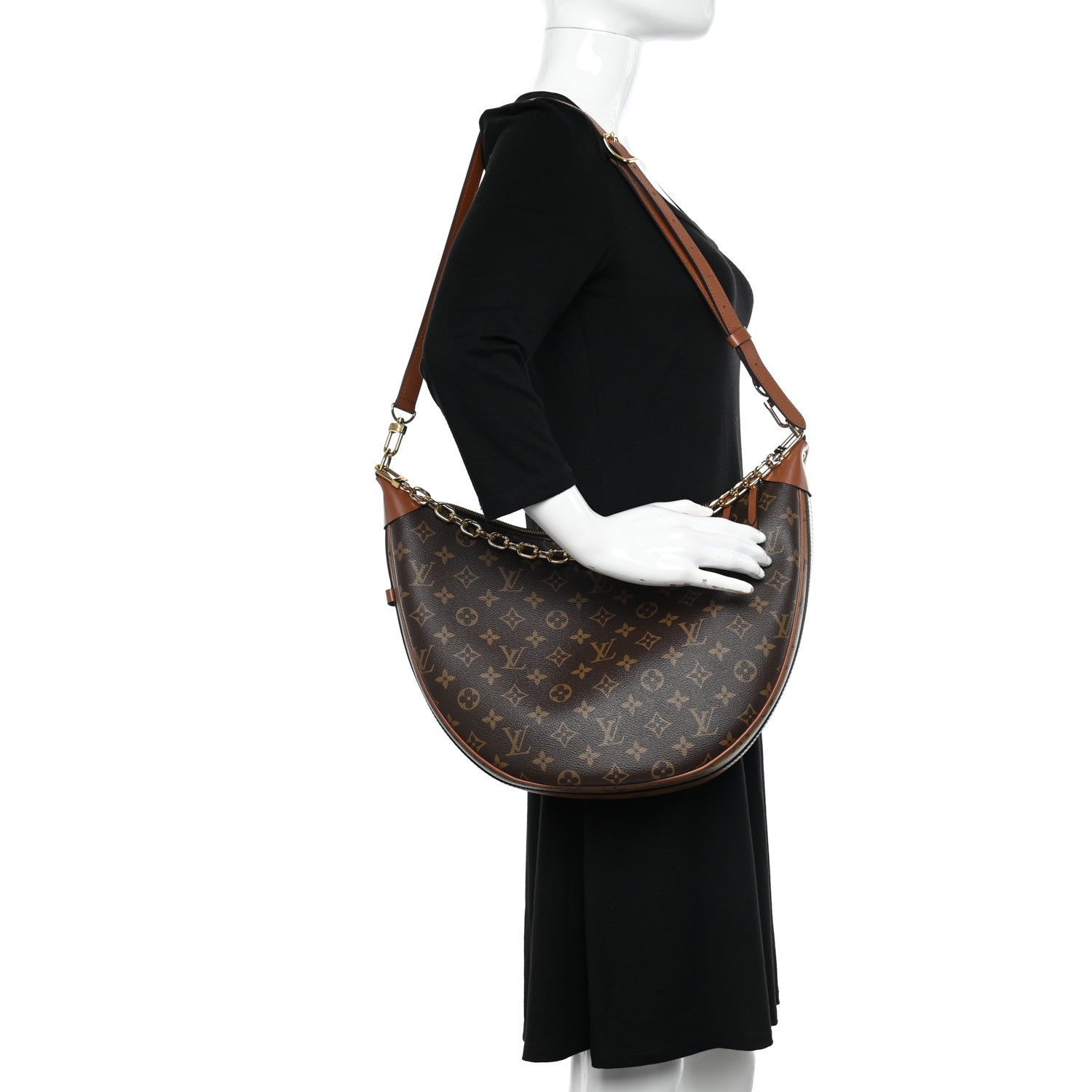 Louis Vuitton Reverse Monogram Loop Hobo 2 of 9