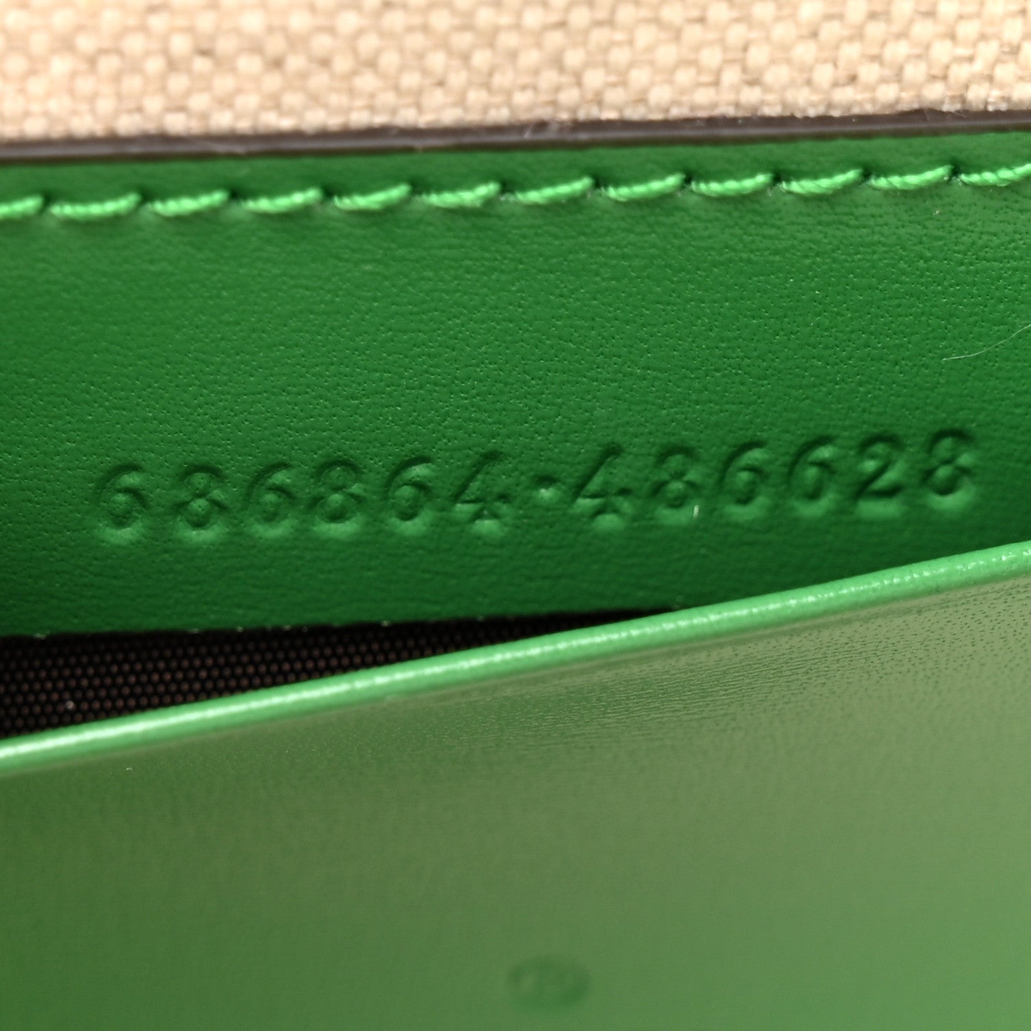 Gucci Boarded Dyana Lux Calfskin Mini Bamboo 1947 Top Handle Bag Spring Green 7 of 10