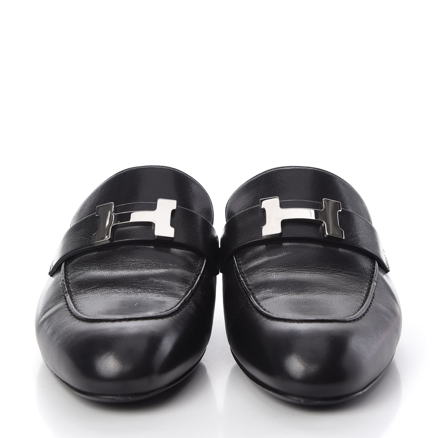 Hermes Goatskin Trocadero Mule 36 Black 2 of 10