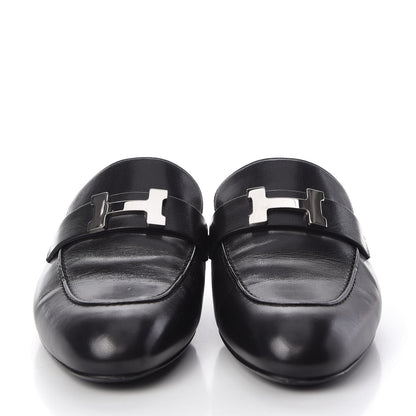 Hermes Goatskin Trocadero Mule 36 Black 2 of 10