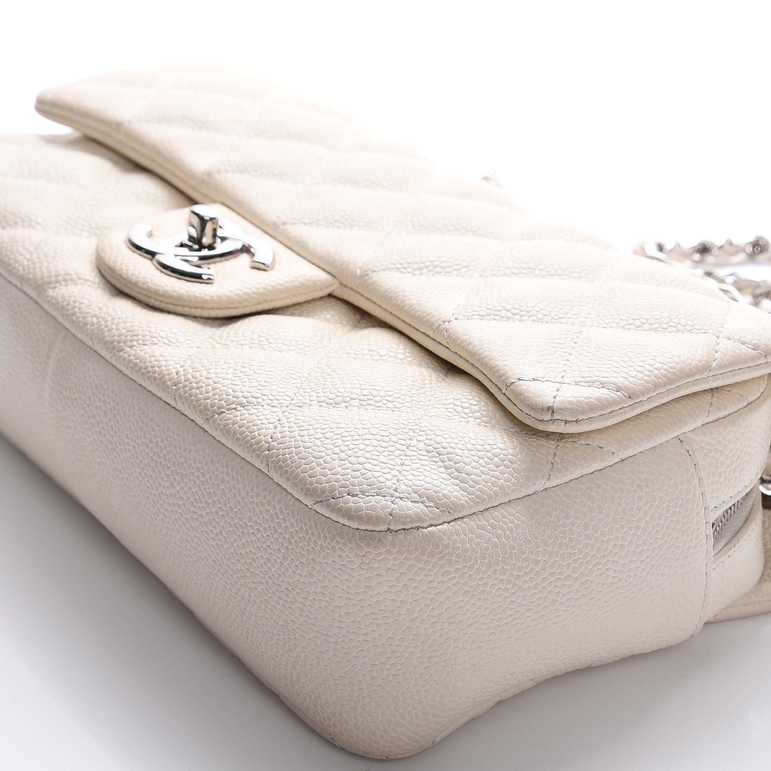 Chanel Caviar Medium Easy Flap Ivory 10 of 13
