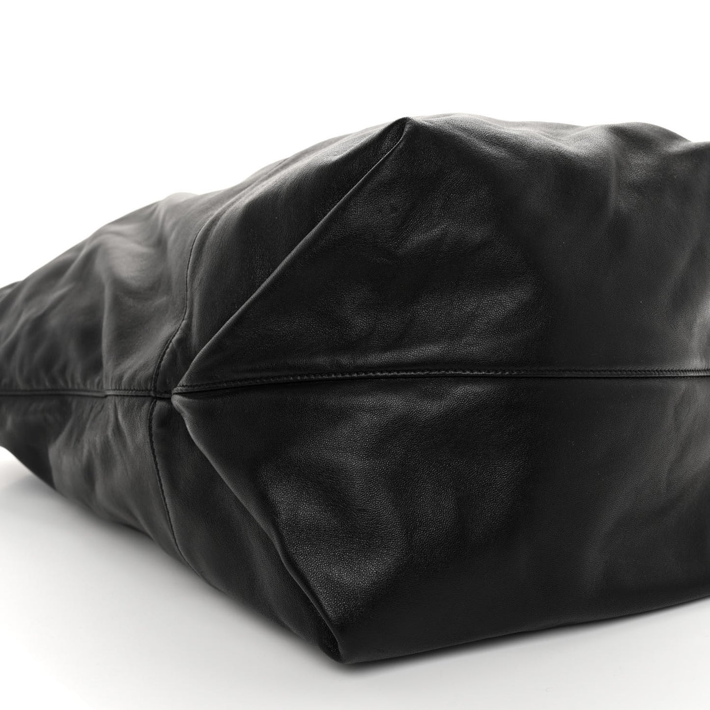 Lambskin West Shopping Bag Black