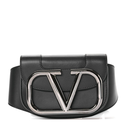 Valentino Garavani Calfskin Supervee Belt Bag Black 1 of 9