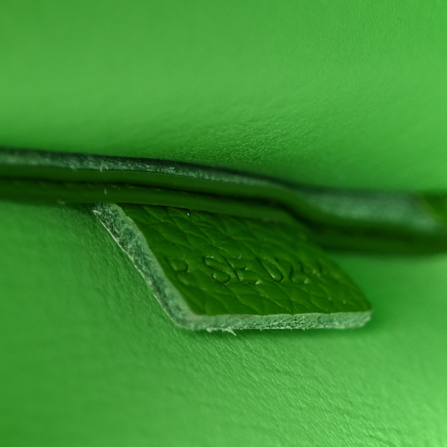 Marc Jacobs Grained Calfskin Mini The Tote Bag Kiwi 6 of 9