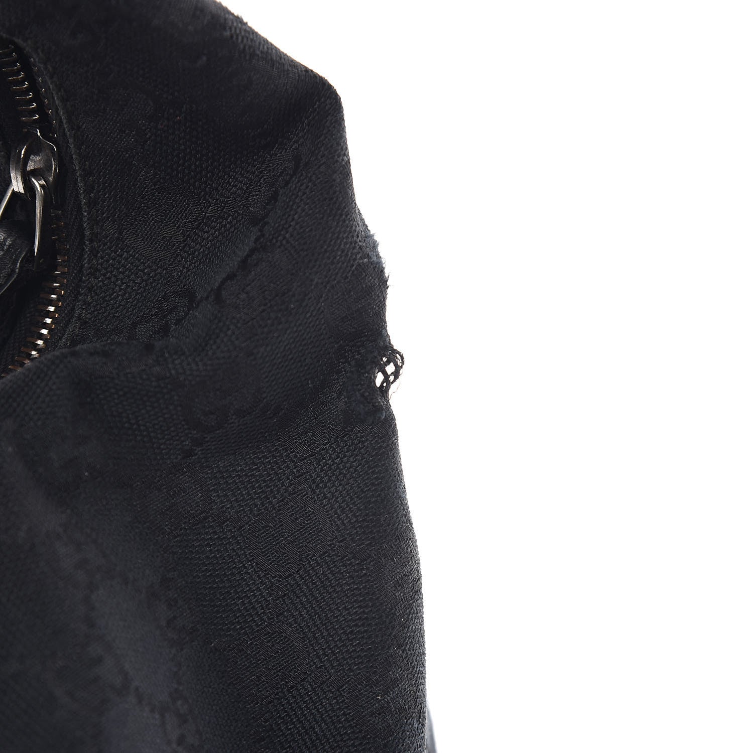 Gucci Monogram Medium Horsebit Chain Hobo Black 9 of 17
