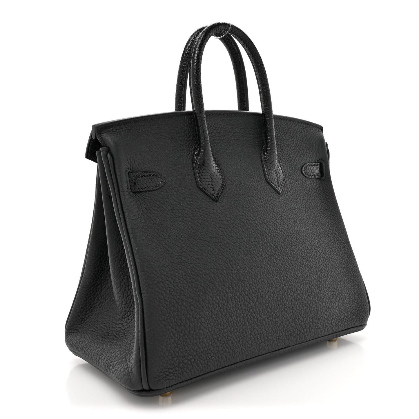 Togo Lizard Birkin Touch 25 Black