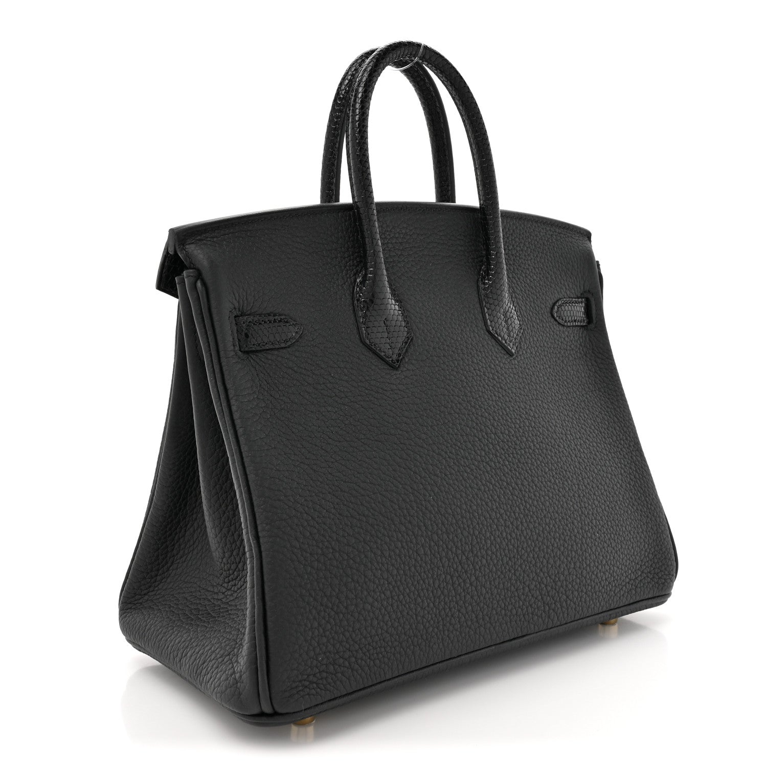 Hermes Togo Lizard Birkin Touch 25 Black 3 of 11
