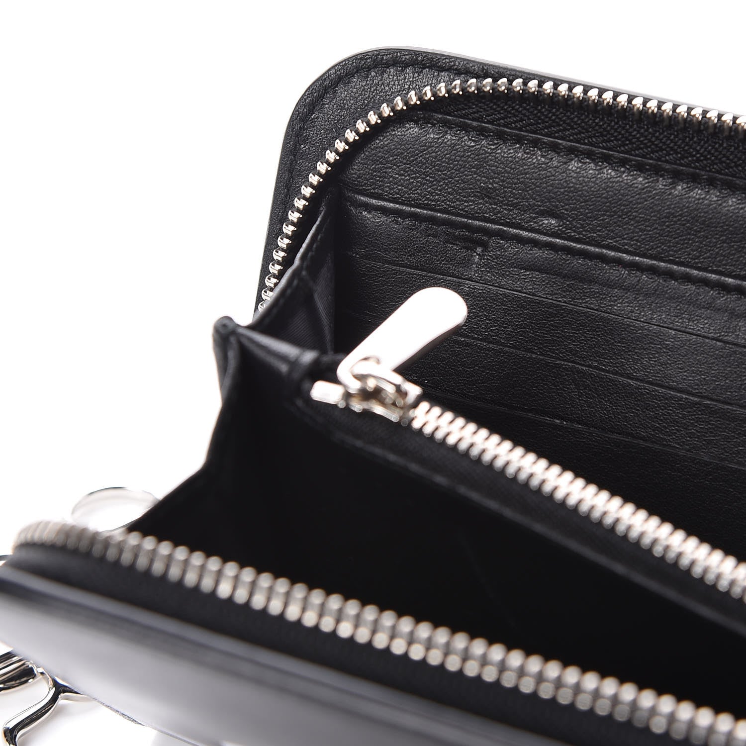 Christian Dior Calfskin Paradise Diorissimo Voyageur Wallet Black 8 of 13