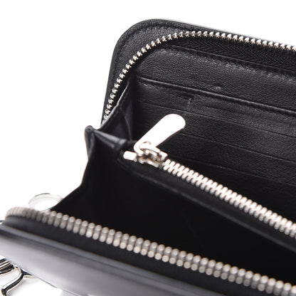 Christian Dior Calfskin Paradise Diorissimo Voyageur Wallet Black 8 of 13