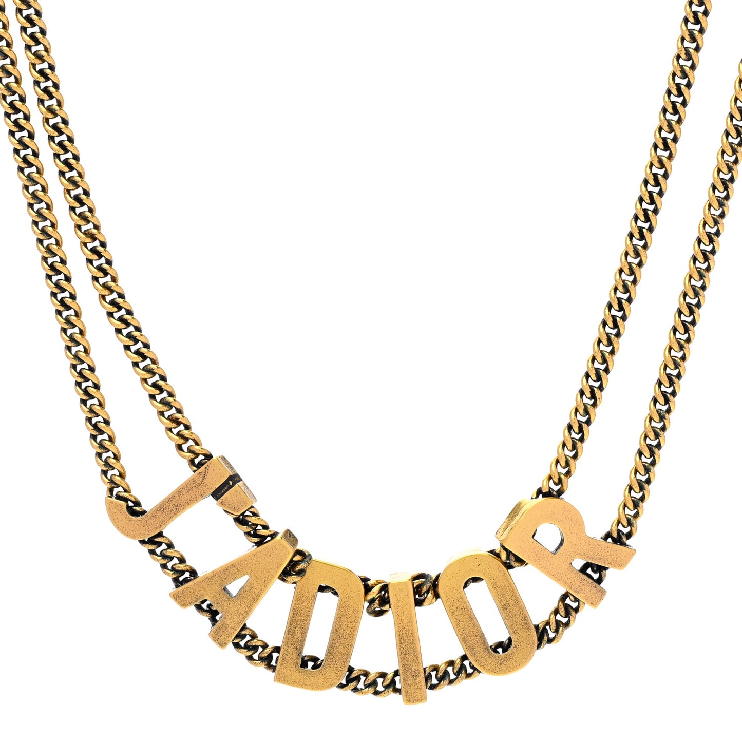Metal J'Adior Choker Necklace Aged Gold