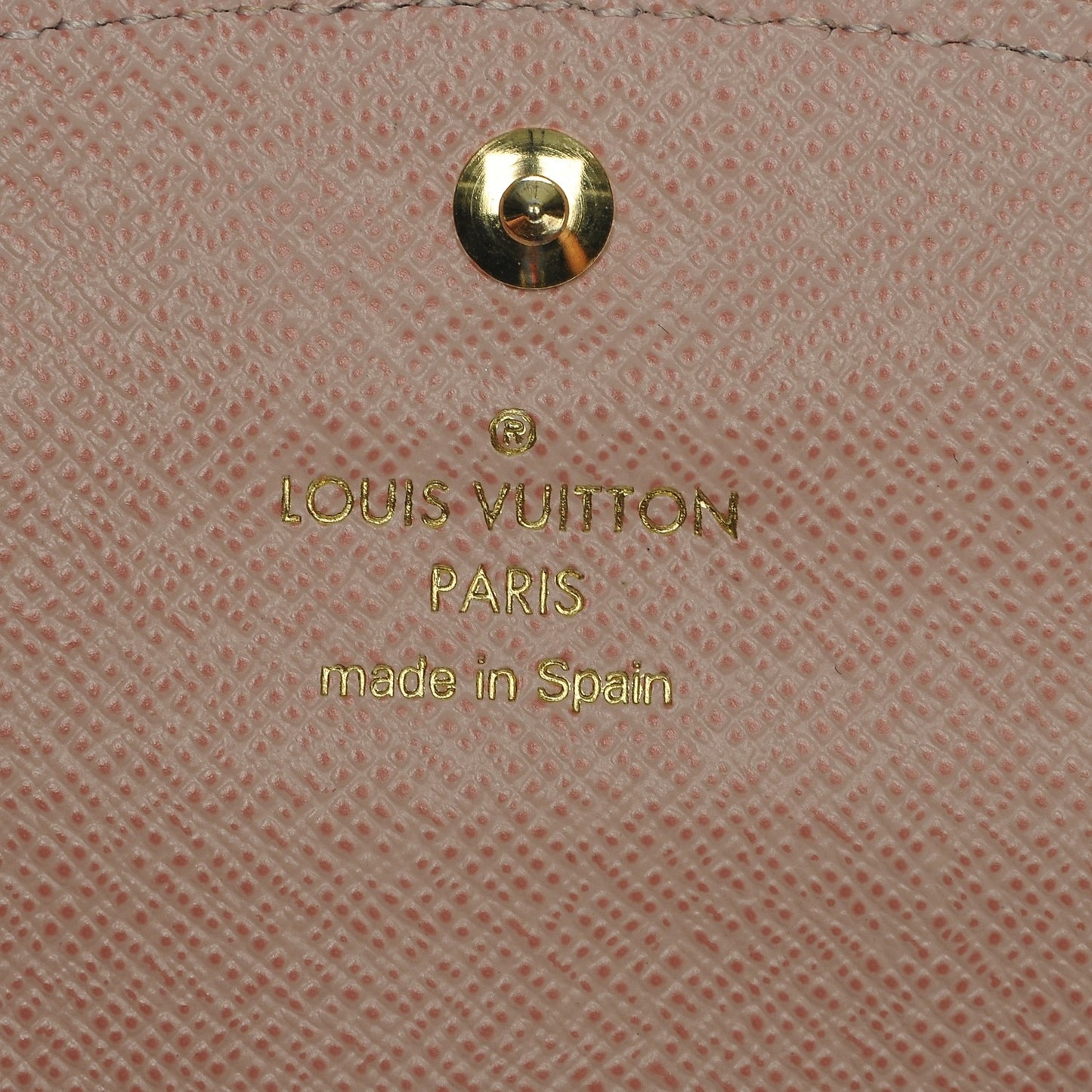 Damier Ebene Caissa Wallet Rose Ballerine