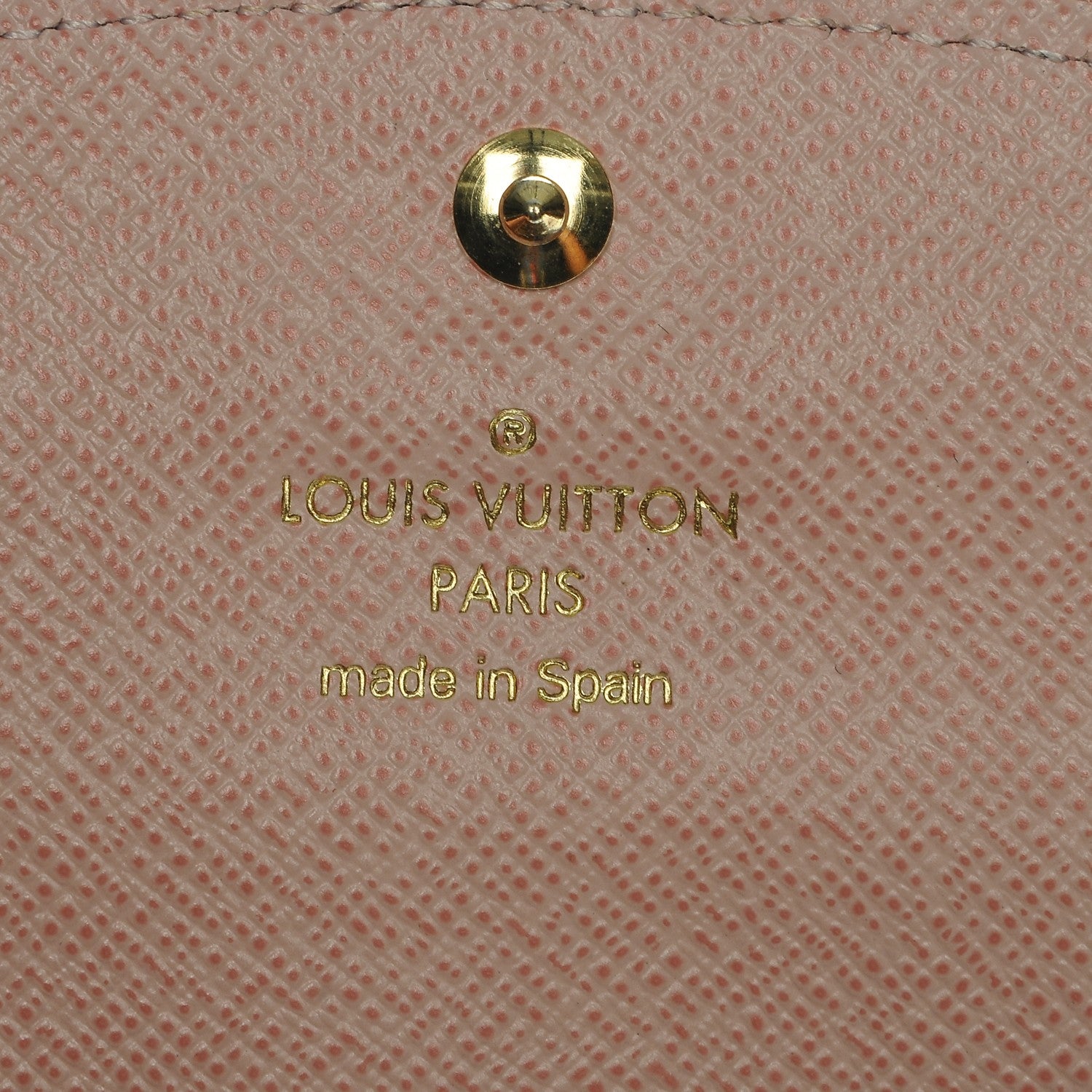 Louis Vuitton Damier Ebene Caissa Wallet Rose Ballerine 6 of 6