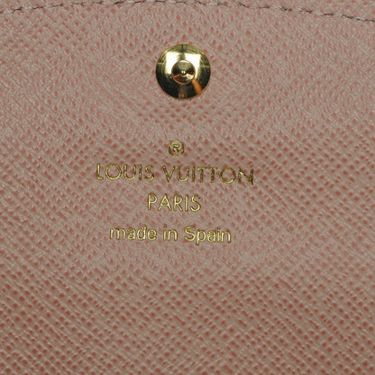 Louis Vuitton Damier Ebene Caissa Wallet Rose Ballerine 6 of 6