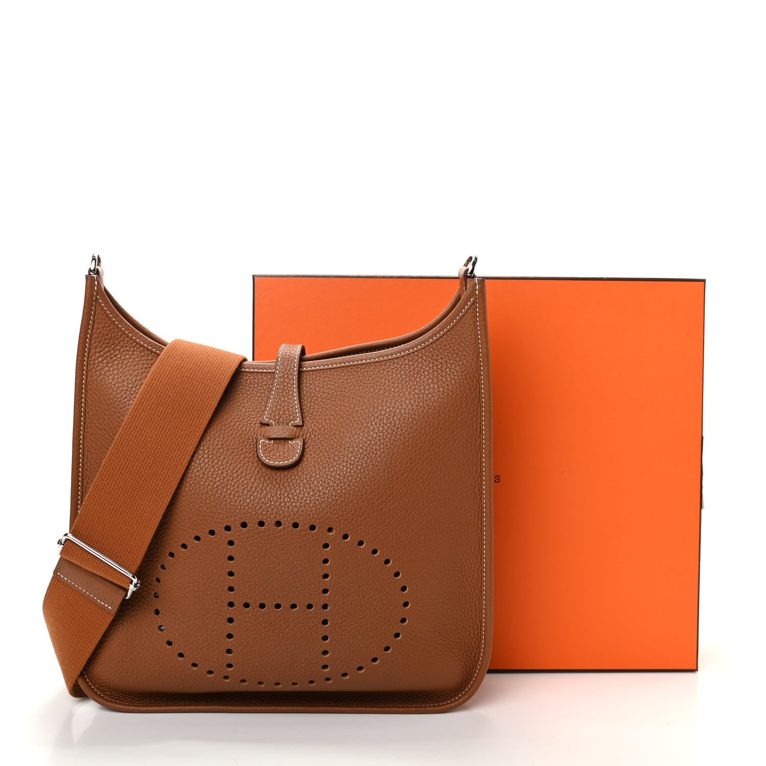 Hermes Taurillon Clemence Evelyne III PM Gold 9 of 9