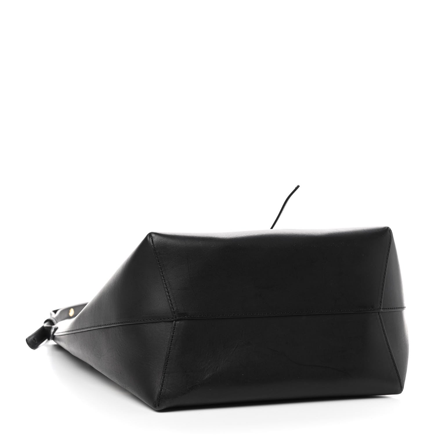 Mansur Gavriel Vegetable Tanned Calfskin Bucket Bag Black Flamma 3 of 11