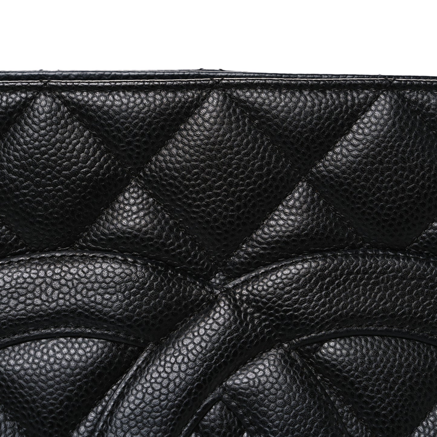 Caviar Quilted Medallion Tote Black