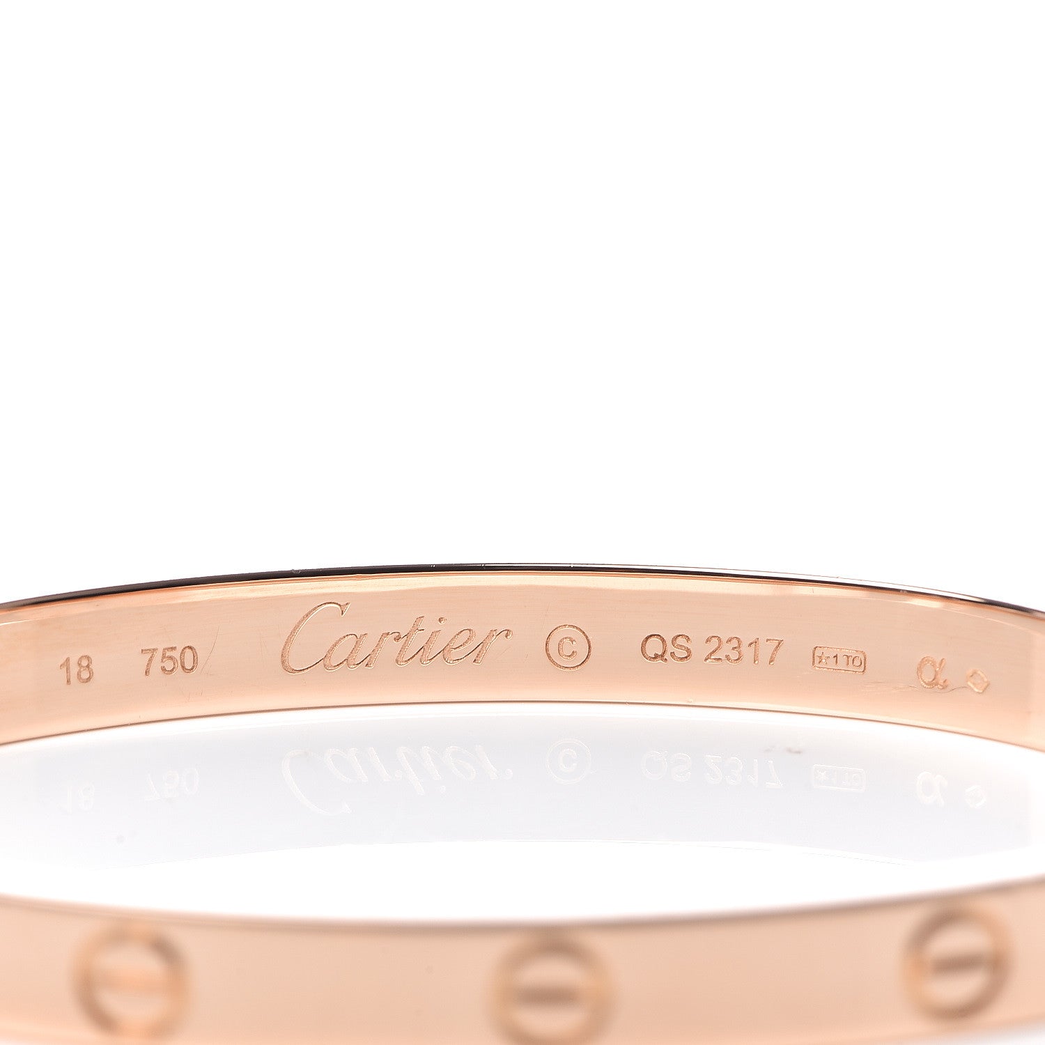 Cartier 18K Pink Gold LOVE Bracelet 18 4 of 6
