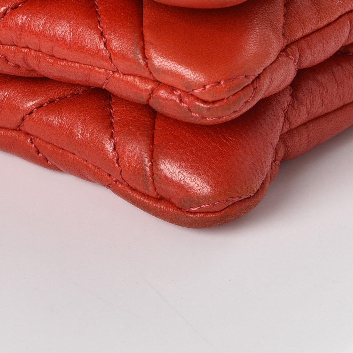 Chanel Lambskin Quilted 3 Maxi Flap Bag Red 9 of 16