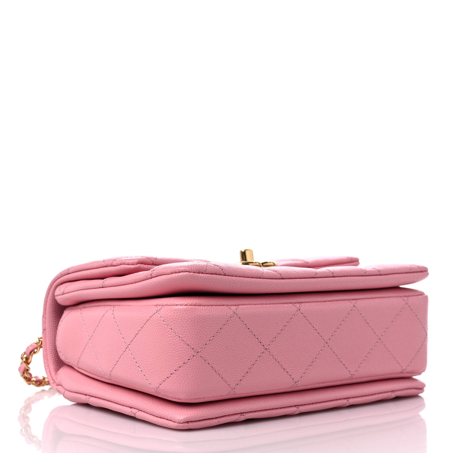 Caviar Quilted Mini Coco First Flap Pink