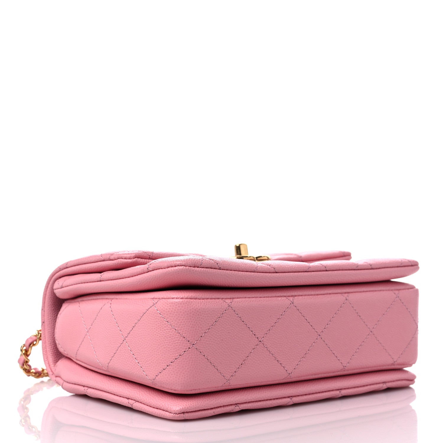 Chanel Caviar Quilted Mini Coco First Flap Pink 3 of 9