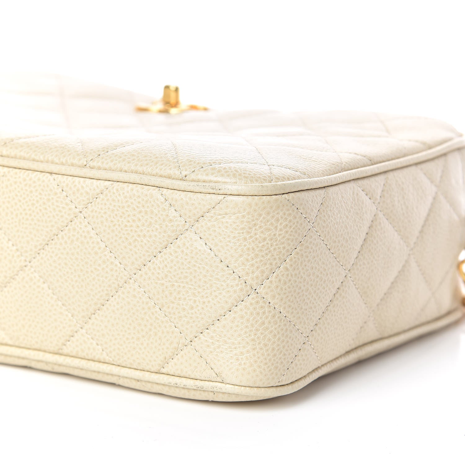 Chanel Caviar Quilted Camera Case Beige Clair 14 of 15