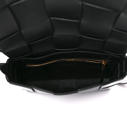 Bottega Veneta Patent Maxi Intrecciato Cassette Crossbody Bag Black 5 of 12