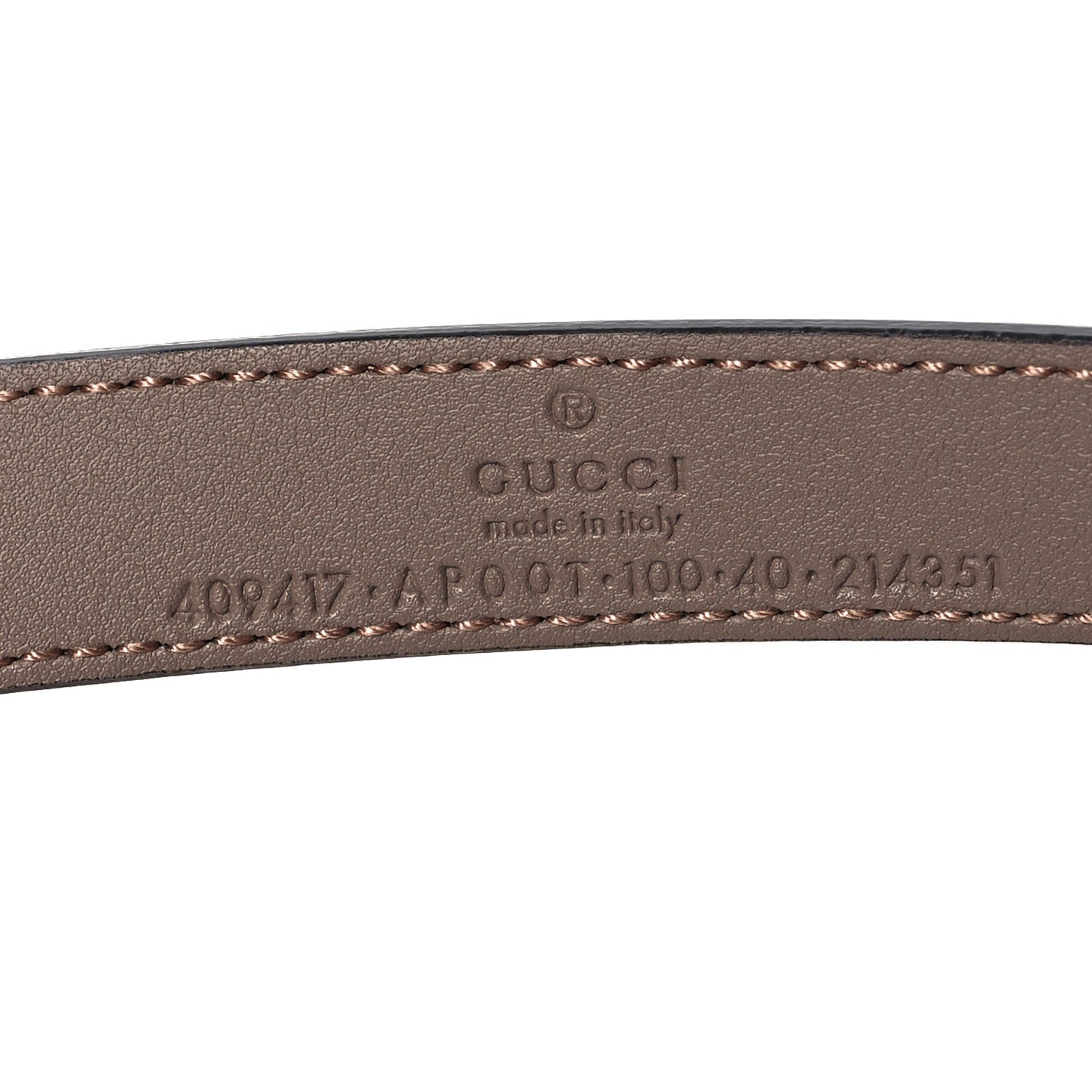 Calfskin Double G 20mm Belt 100 40 Porcelain Rose