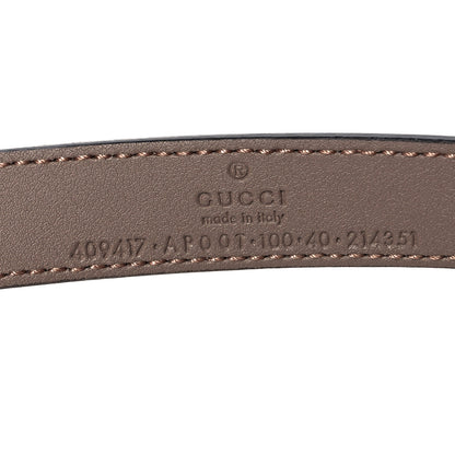 Gucci Calfskin Double G 20mm Belt 100 40 Porcelain Rose 3 of 5