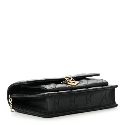 Christian Dior Lambskin Cannage Miss Dior Chain Pouch Black 4 of 14