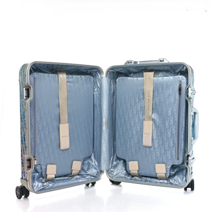 Christian Dior X RIMOWA Aluminum Gradient Cabin Luggage Blue Multi 4 of 8