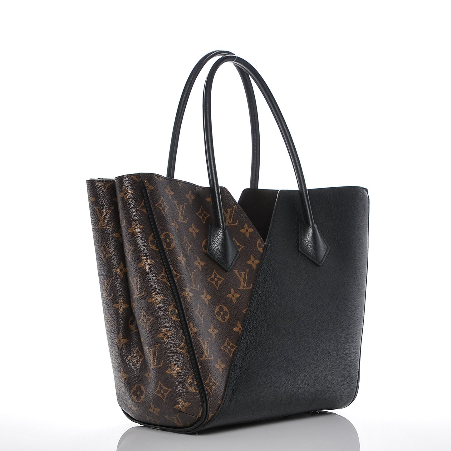 Calfskin Monogram Kimono Tote Black