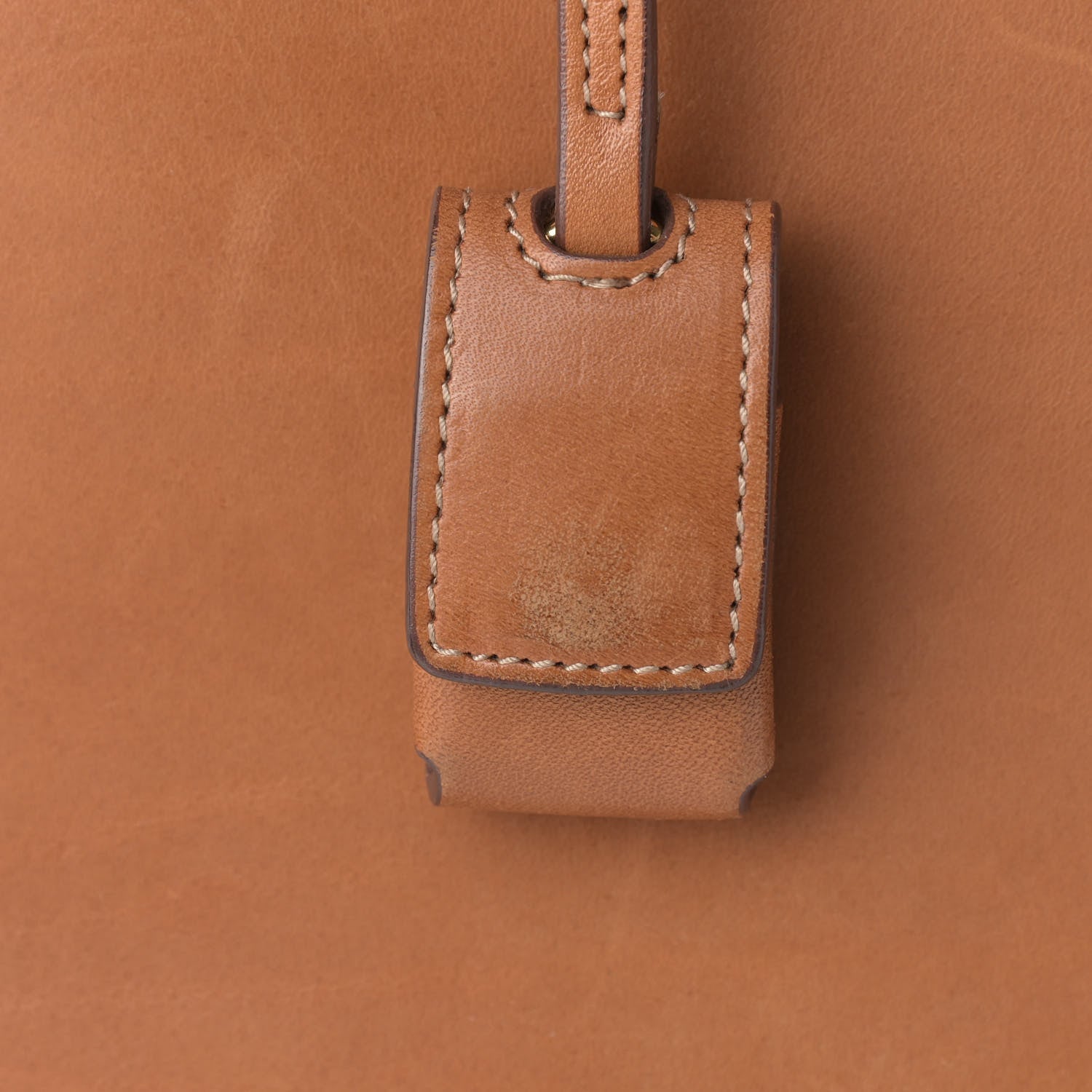 Saint Laurent Calfskin Topstitch Small Sac De Jour Light Brown 14 of 19