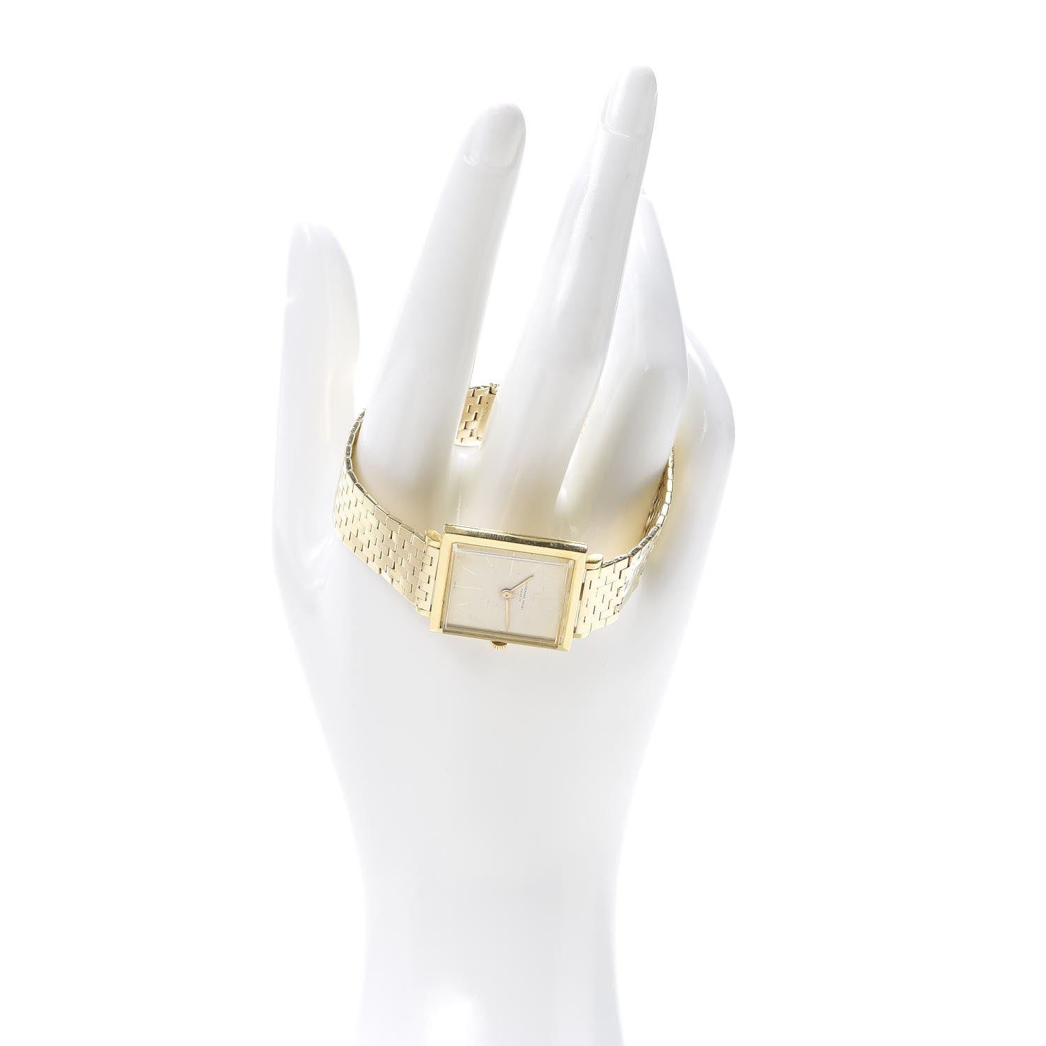 Audemars Piguet 18K Yellow Gold 25mm Classique Square Manual Winding Watch Beige 6290 2 of 6
