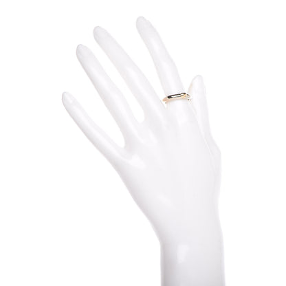 Tiffany 18K White Yellow Gold Heart Band Ring 51 5.75 2 of 4