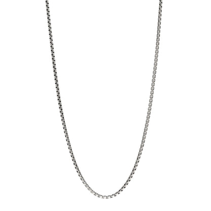 David Yurman Sterling Silver 2.7mm Small Box Chain Necklace 22" 1 of 5