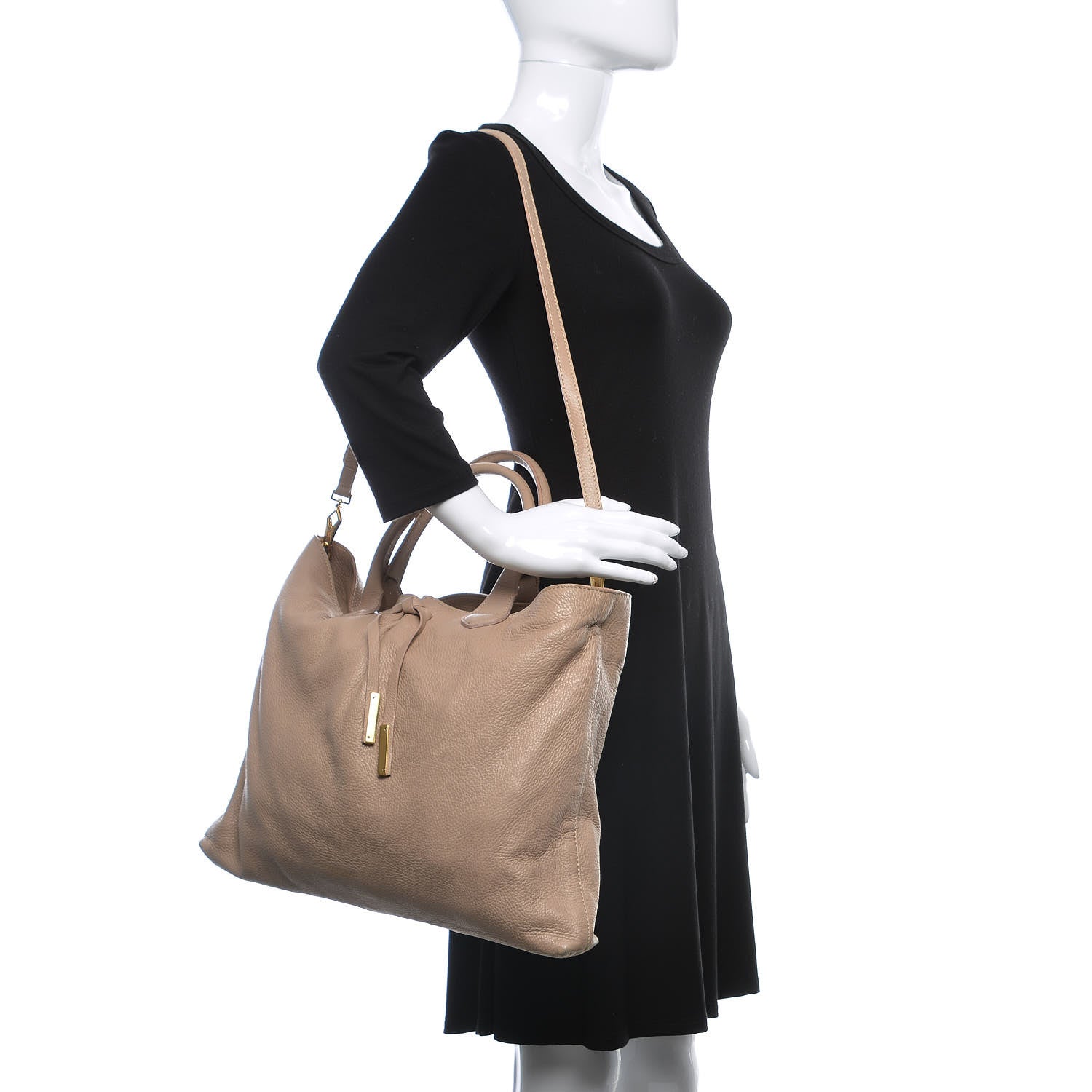 Burberry Prorsum Pebbled Calfskin Medium Studley Tote Nude 2 of 16