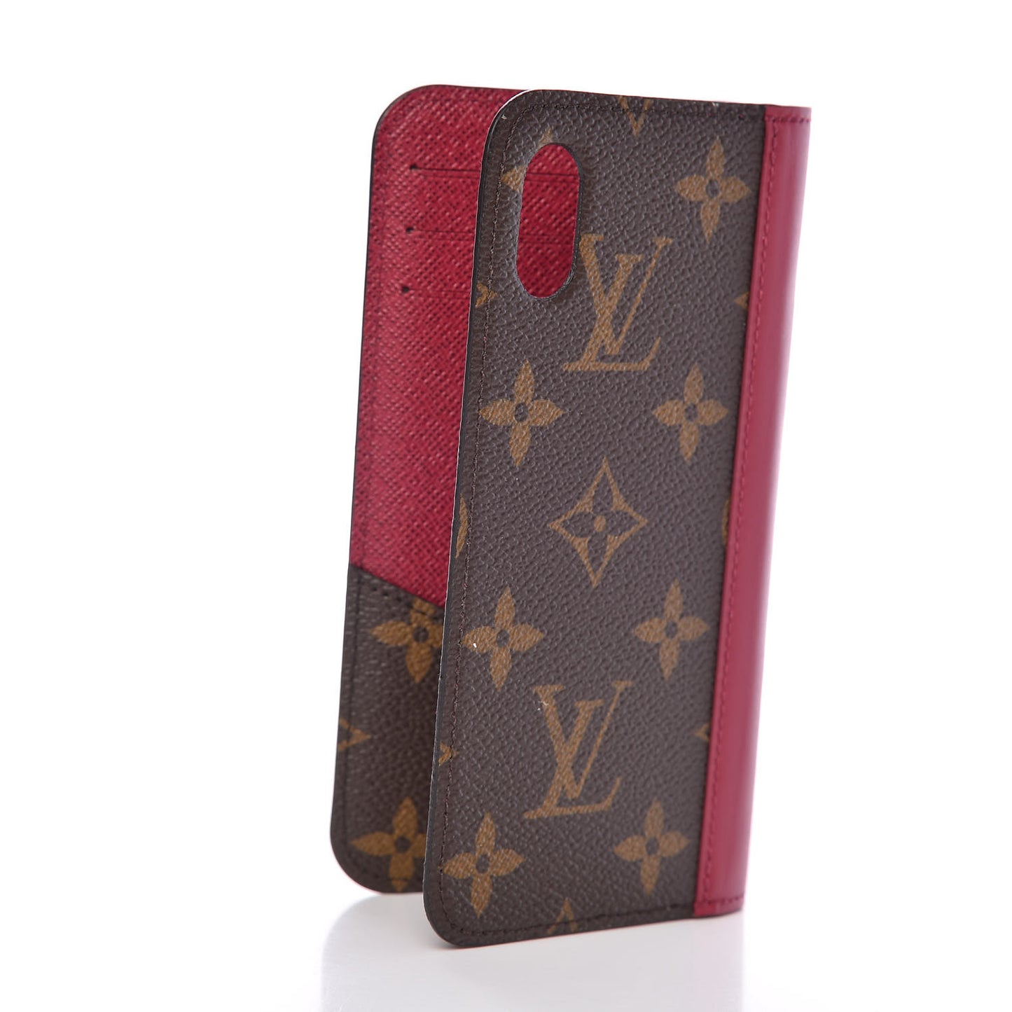 Monogram iPhone X Folio Case Fuchsia