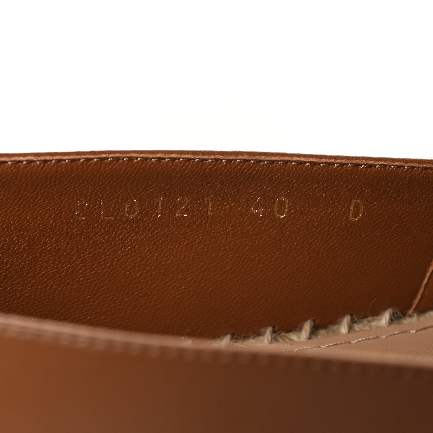 Christian Dior Lambskin Granville Espadrille 40 Golden Saddle 7 of 10