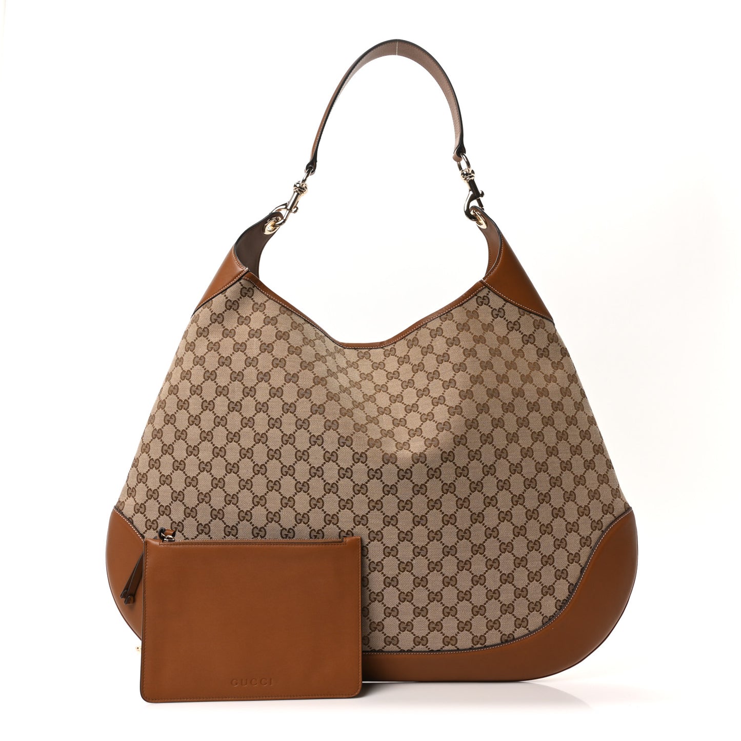 Monogram Micro GG Maxi Shoulder Bag Dark Brown