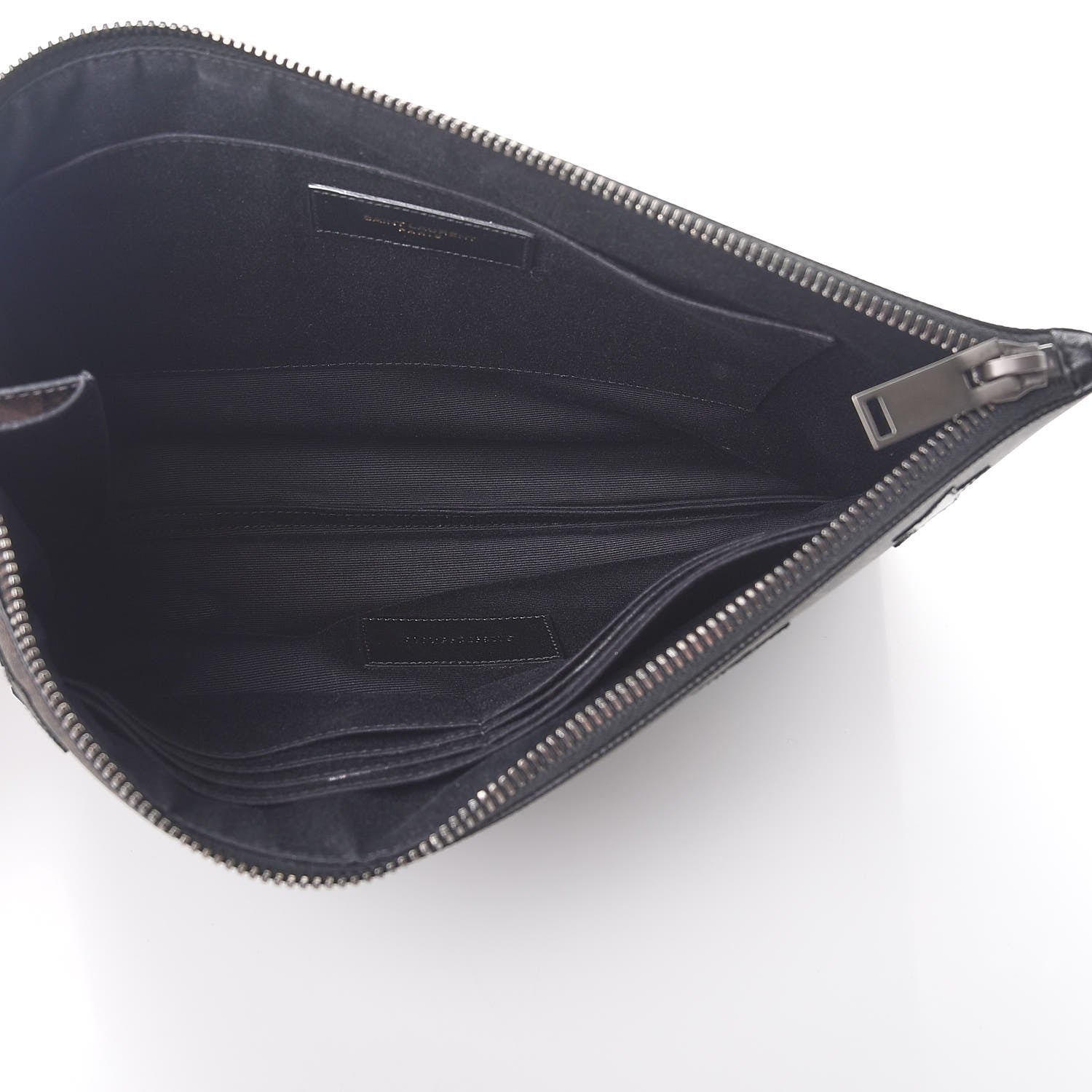 Saint Laurent Nappa Toile Classic Monogram Star Rider iPad Pouch Nero Black Lino 5 of 8