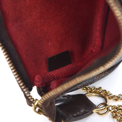 Louis Vuitton Damier Ebene Mini Pochette Accessories 7 of 12