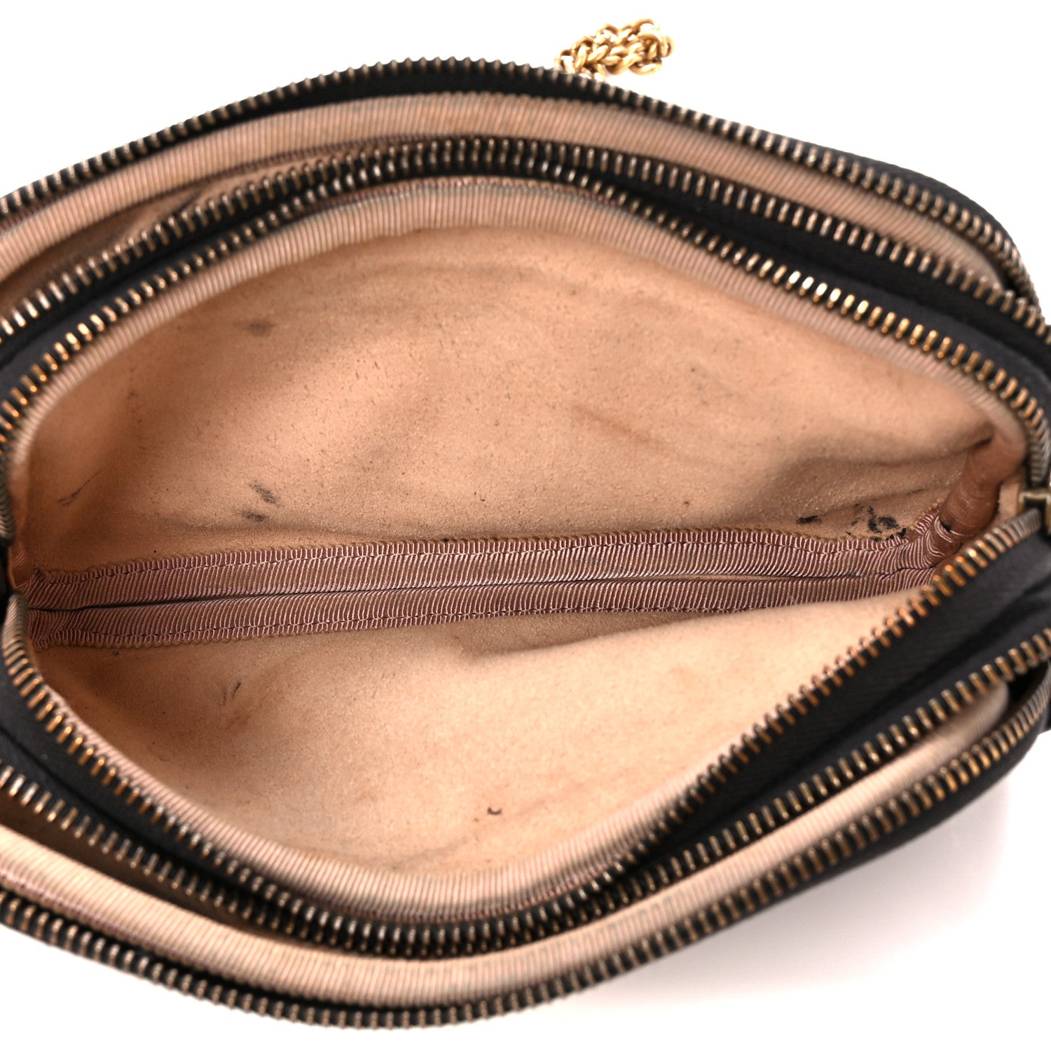 Gucci Calfskin Matelasse Mini GG Marmont Chain Crossbody Bag Black 6 of 11