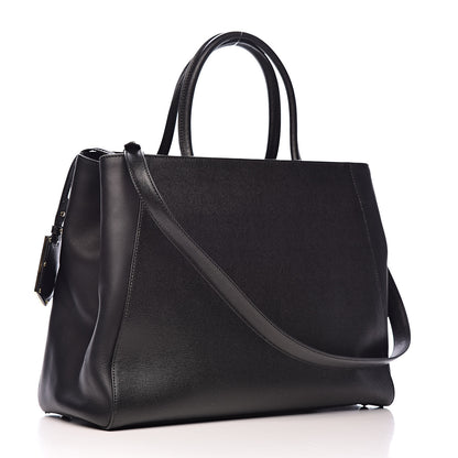 Fendi Vitello Elite Regular 2Jours Tote Black 3 of 13