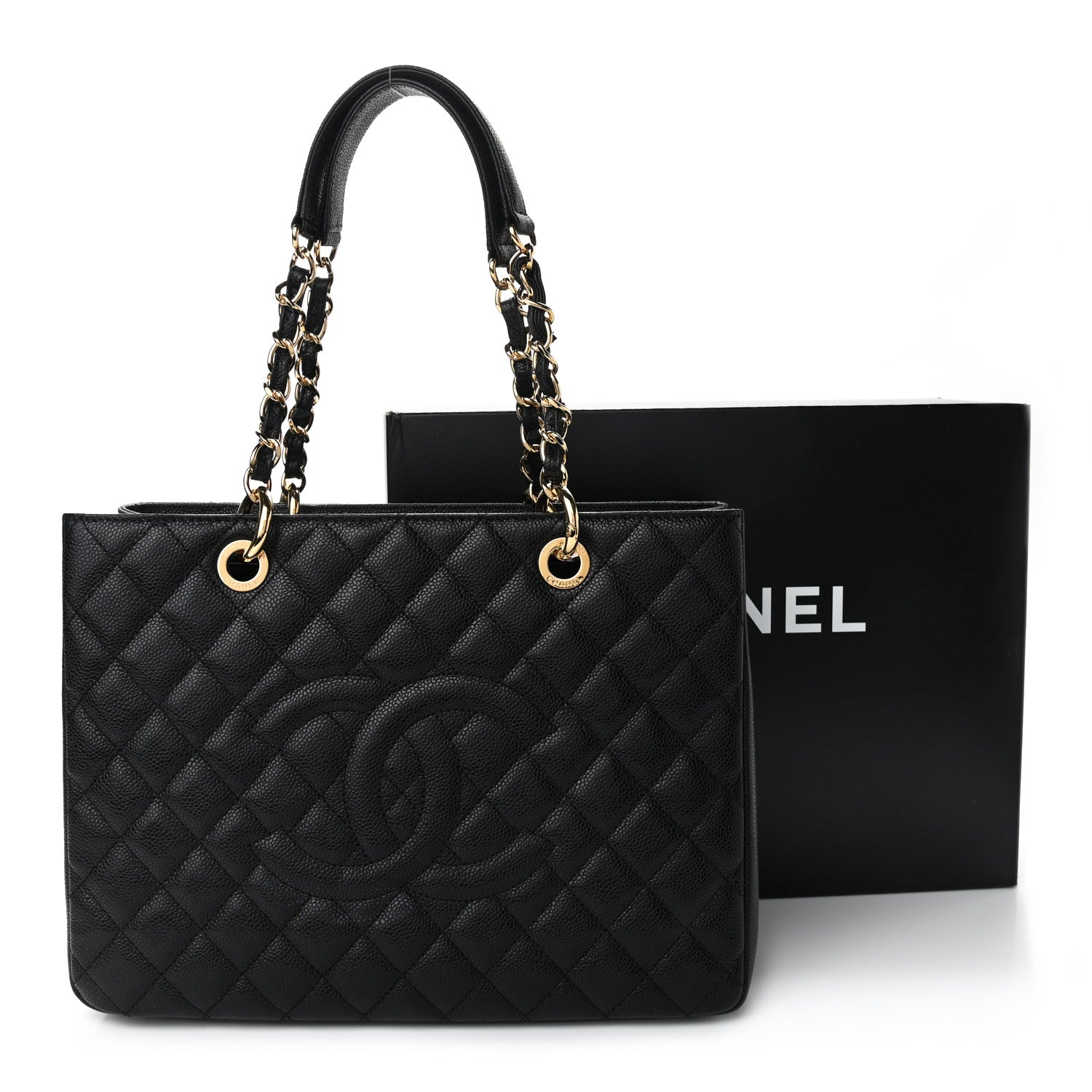 Chanel Caviar Quilted Grand Shopping Tote GST Black 11 of 11